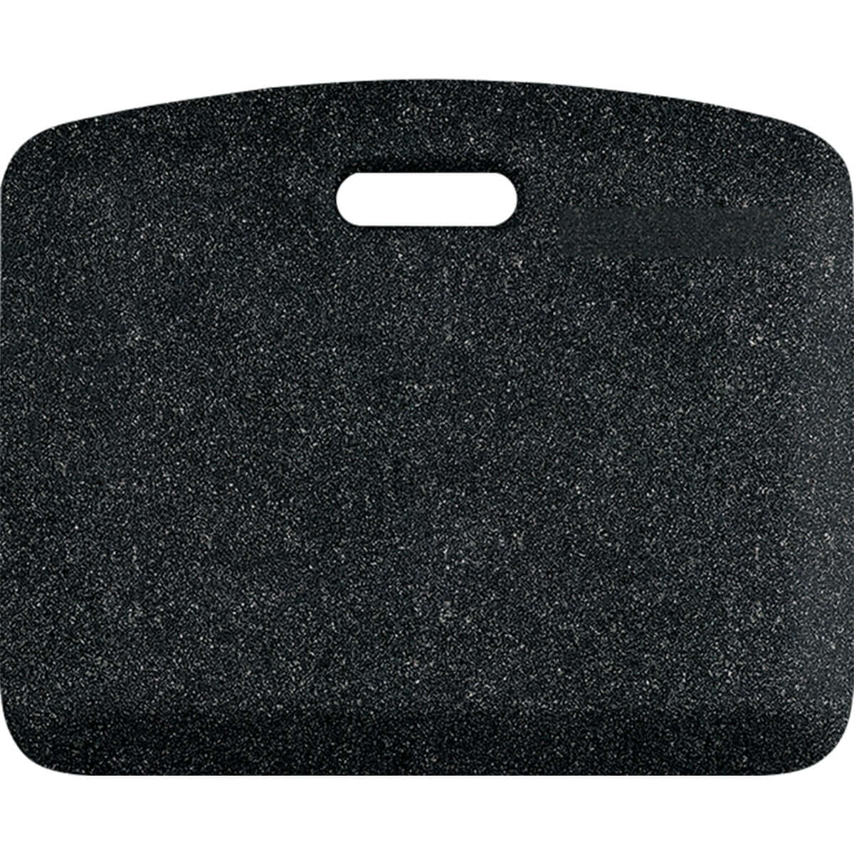 MobileMats Granite Onyx portable mat with a textured black surface for comfort and support on the go.