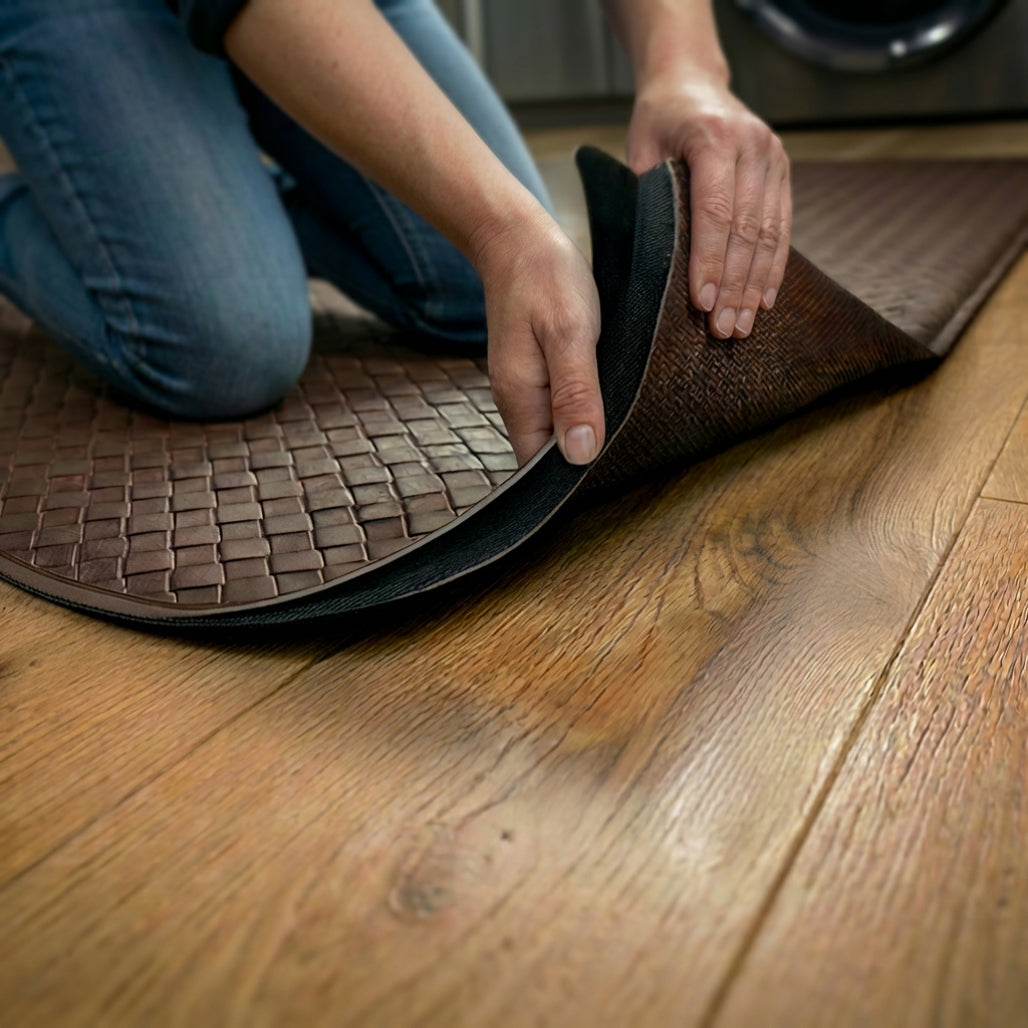 Rubber Back Mat Destroys Floors