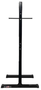 WellnessMats Storage Station in black, designed for easy storage and organization of mats.