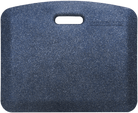 MobileMats Collection - Granite Cobalt, portable comfort mat with a handle, ideal for sitting, kneeling, or standing.