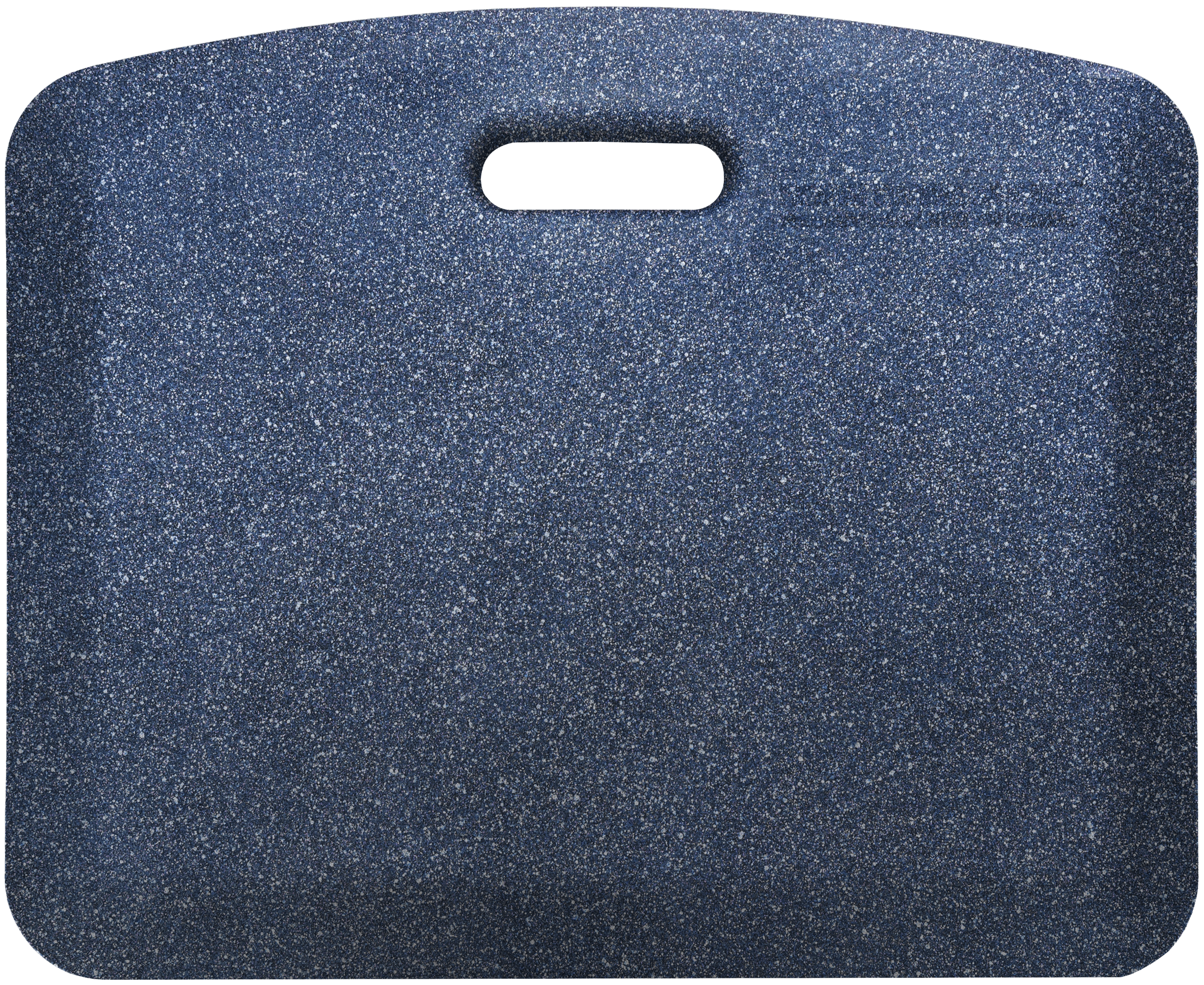 MobileMats Collection - Granite Cobalt, portable comfort mat with a handle, ideal for sitting, kneeling, or standing.