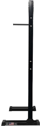 WellnessMats Storage Station side view showcasing its sturdy design and structure for effective mat storage.