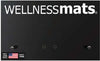 WellnessMats Storage Station black mat with logo, perfect for organized storage.