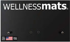 WellnessMats Storage Station black mat with logo, perfect for organized storage.