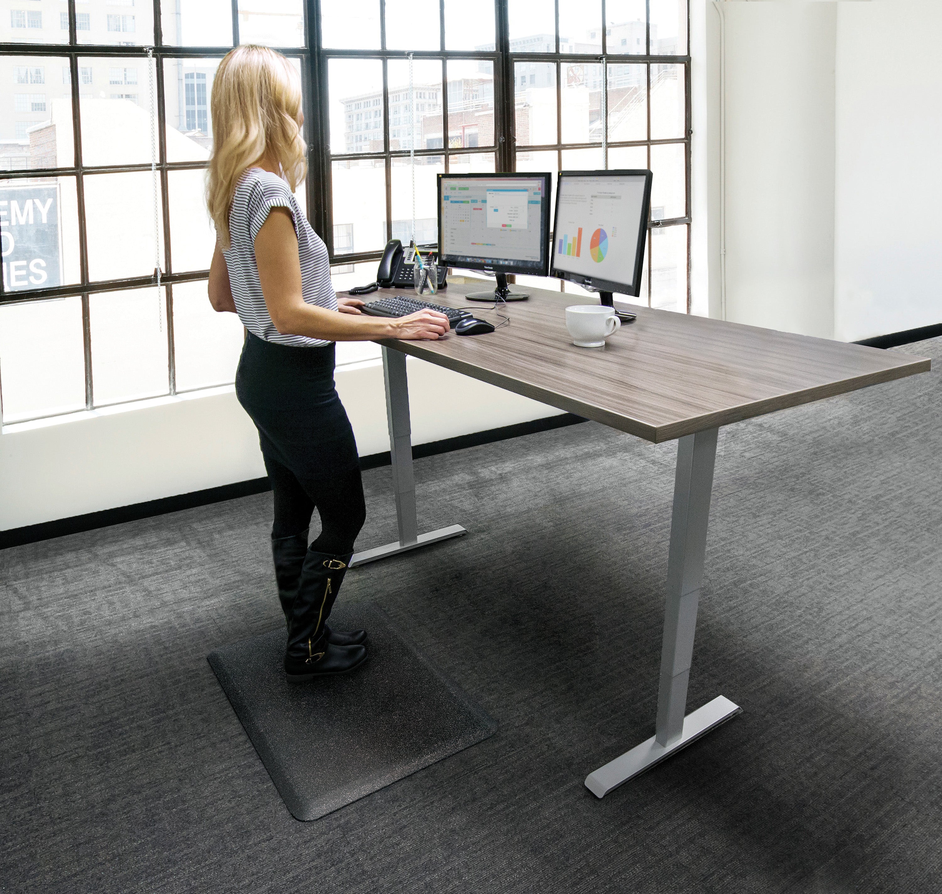 Granite Onyx  Standing Desk Mat